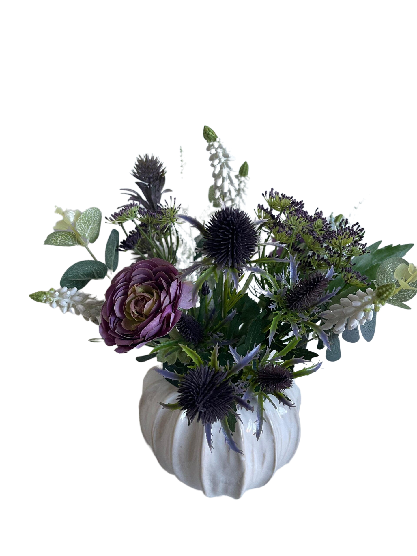 Small Arrangement in Pumpkin Ceramic