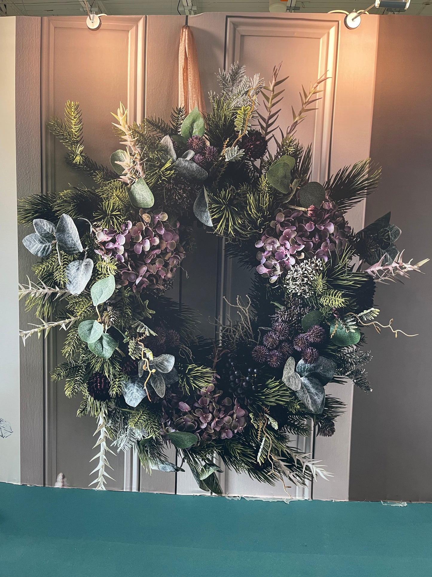 60cm Mauve Wreath