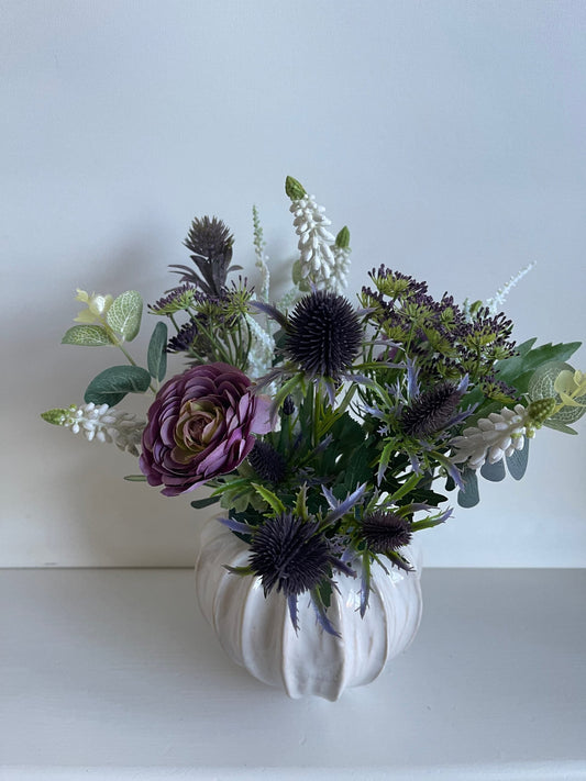 Small Arrangement in Pumpkin Ceramic