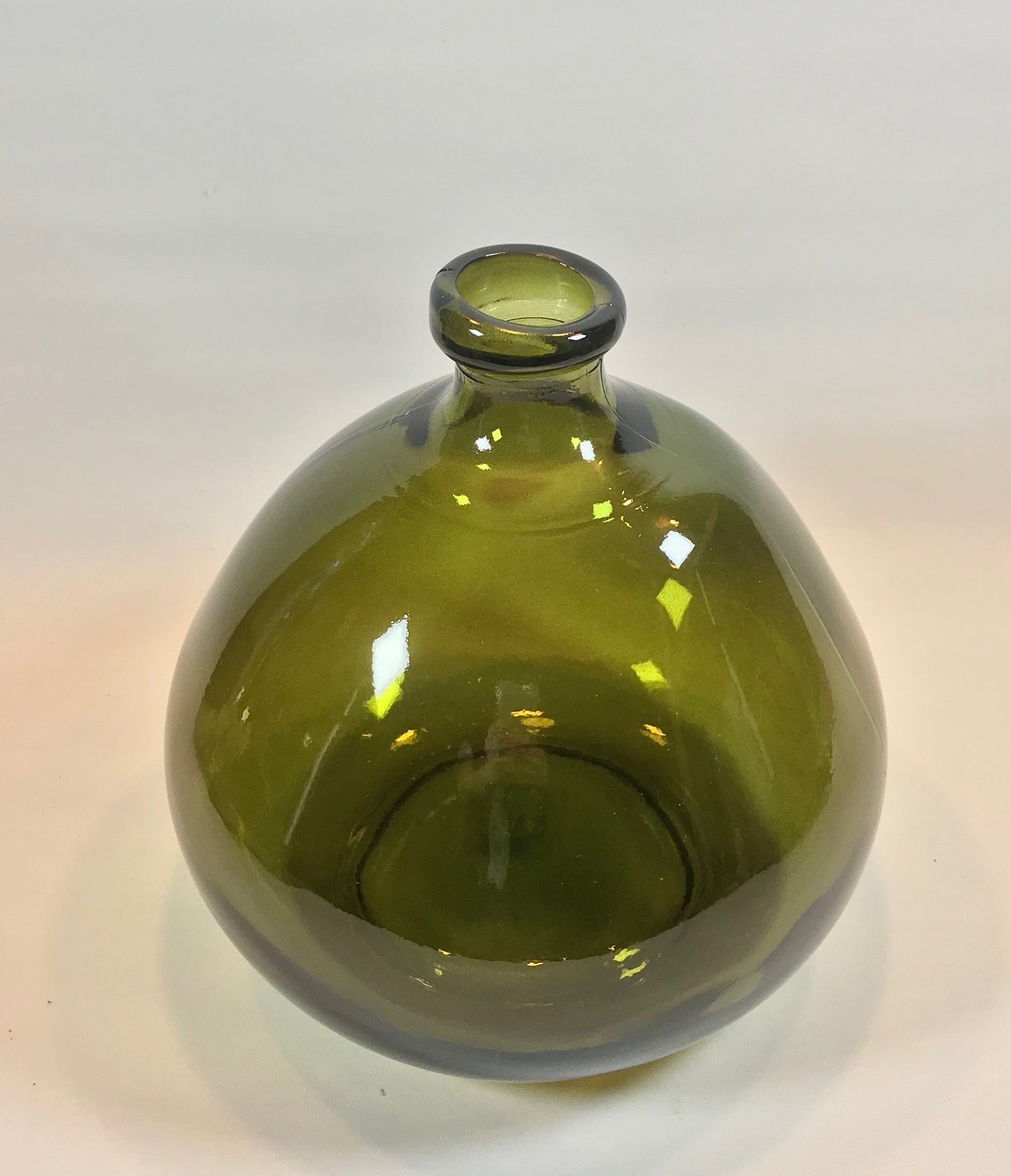 Green Bottle Vase Small